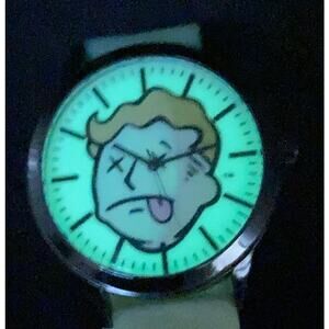 Fallout Accutime Glow In The Dark Mens Watch with New Battery - Adjustable Band